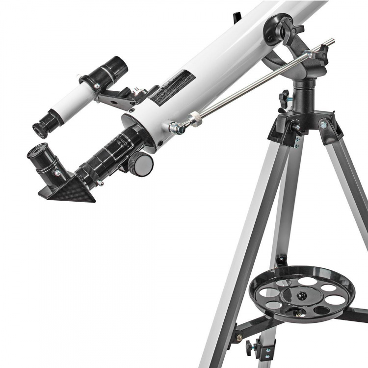 Nedis Telescope | Aperture: 50 mm | Focal length: 600 mm | Finderscope: 5 x 24 | Maximum working height: 125 cm | Tripod | Black / White Nedis Telescope | Aperture: 50 mm | Focal length: 600 mm | Finderscope: 5 x 24 | Maximum working height: 125 cm | Tripod | Black / White