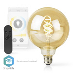 Nedis SmartLife LED Filament Bulb | E27 | 360 lm | 4.90 W | Warm to Cool White | 1800 - 6500 K | Glass | Android™ / IOS | Globe | 1 pcs Nedis SmartLife LED Filament Bulb | E27 | 360 lm | 4.90 W | Warm to Cool White | 1800 - 6500 K | Glass | Android™ / IOS | Globe | 1 pcs