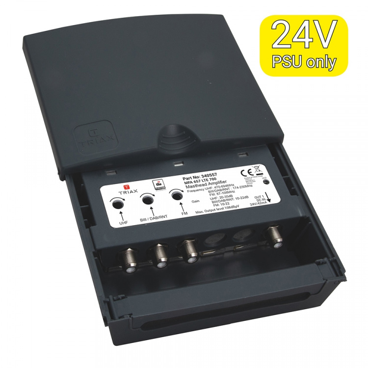 TRIAX Mastförstärkare MFA657 3 ingångar 700mHz