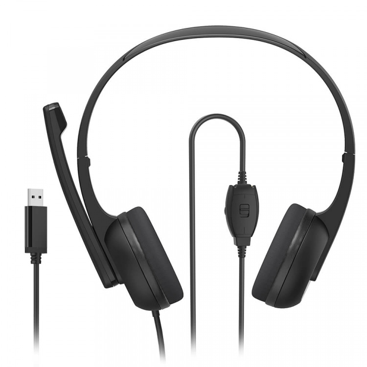 Hama Headset PC Office Stereo On-Ear HS-USB250 V2 Black
