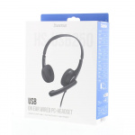 Hama Headset PC Office Stereo On-Ear HS-USB250 V2 Black