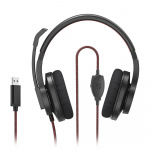 Hama Headset PC Office Stereo Over-Ear HS-USB400 V2 Black Hama Headset PC Office Stereo Over-Ear HS-USB400 V2 Black