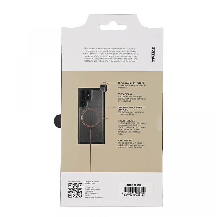 Buffalo Mobile Case Black - Samsung S22 Ultra 3 card Buffalo Mobile Case Black - Samsung S22 Ultra 3 card