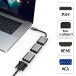 Hama Video Adapter Set 6in1 USB-C Mini-DisplayPort HDMI VGA Hama Video Adapter Set 6in1 USB-C Mini-DisplayPort HDMI VGA