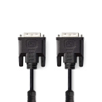 Nedis DVI Cable | DVI-I 24+5-Pin Male | DVI-I 24+5-Pin Male | 2560x1600 | Nickel Plated | 2.00 m | Straight | PVC | Black | Envelope Nedis DVI Cable | DVI-I 24+5-Pin Male | DVI-I 24+5-Pin Male | 2560x1600 | Nickel Plated | 2.00 m | Straight | PVC | Black | Envelope