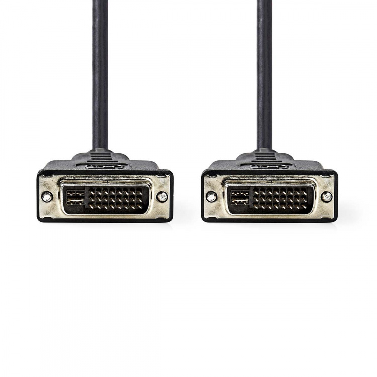 Nedis DVI Cable | DVI-I 24+5-Pin Male | DVI-I 24+5-Pin Male | 2560x1600 | Nickel Plated | 2.00 m | Straight | PVC | Black | Envelope Nedis DVI Cable | DVI-I 24+5-Pin Male | DVI-I 24+5-Pin Male | 2560x1600 | Nickel Plated | 2.00 m | Straight | PVC | Black | Envelope