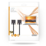 Nedis DVI Cable | DVI-D 24+1-Pin Male | DVI-D 24+1-Pin Male | 2560x1600 | Nickel Plated | 10.0 m | Straight | PVC | Black | Envelope