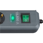 brennenstuhl Eco-Line 6-way power strip with surge protection 5.00 m H05VV-F 3G1.5 Anthracite