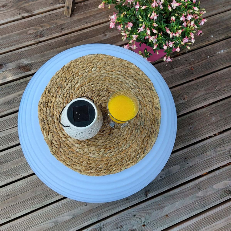 Nikki.Amsterdam The.Pouf | Multicolor Pouf/Side Table & Bluetooth® Speaker