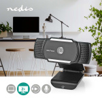 Nedis Webcams | 2K@30fps | Built-In Microphone | Black Nedis Webcams | 2K@30fps | Built-In Microphone | Black