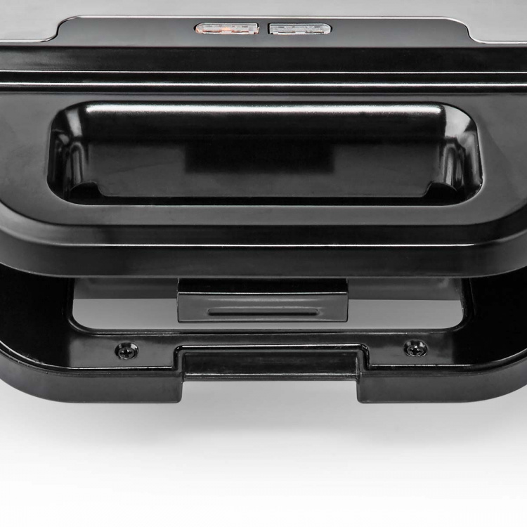 Nedis Sandwich Maker | 900 W | 26.8 x 14.5 cm | Automatic temperature control | Aluminium / Plastic