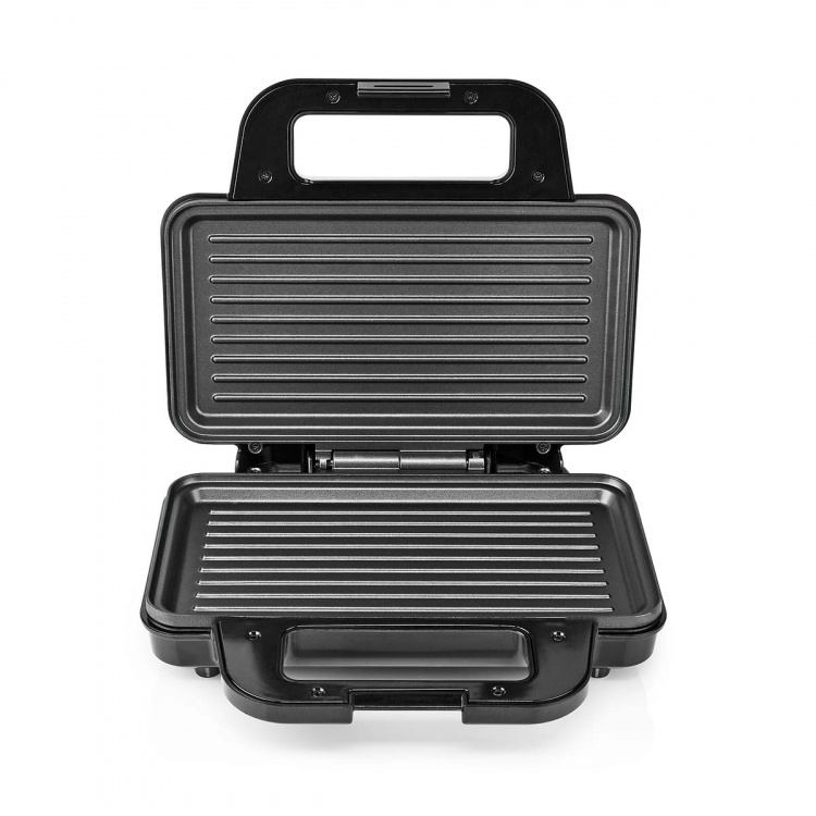 Nedis Sandwich Maker | 900 W | 26.8 x 14.5 cm | Automatic temperature control | Aluminium / Plastic
