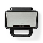Nedis Sandwich Maker | 900 W | 26.8 x 14.5 cm | Automatic temperature control | Aluminium / Plastic