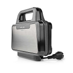 Nedis Sandwich Maker | 900 W | 26.8 x 14.5 cm | Automatic temperature control | Aluminium / Plastic