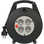 brennenstuhl Vario Line 4-way indoor cable reel for household 10 m cable H05VV-F 3G1.5 IP20