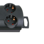 brennenstuhl Extension Socket Primera-Line 10-Way 2.00 m Black - Protective Contact