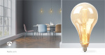 Nedis LED Filament Bulb E27 | PS165 | 3.5 W | 120 lm | 1800 K | Dimmable | With Gold Amber Finish | Retro Style | 1 pcs