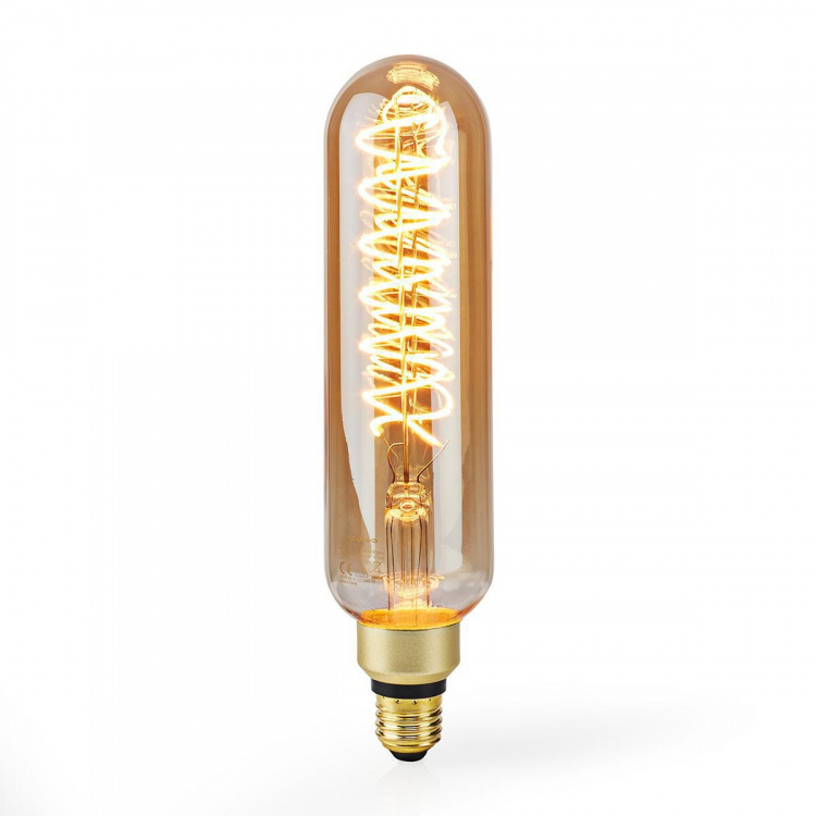 Nedis LED Filament Bulb E27 | T65 | 8.5 W | 600 lm | 2000 K | Dimmable | With Gold Finish | Retro Style | 1 pcs