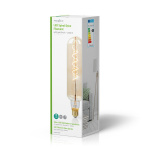 Nedis LED Filament Bulb E27 | T65 | 8.5 W | 600 lm | 2000 K | Dimmable | With Gold Finish | Retro Style | 1 pcs