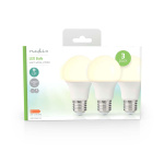 Nedis LED Bulb E27 | A60 | 4.9 W | 470 lm | 2700 K | Warm White | Retro Style | Frosted | 3 pcs Nedis LED Bulb E27 | A60 | 4.9 W | 470 lm | 2700 K | Warm White | Retro Style | Frosted | 3 pcs
