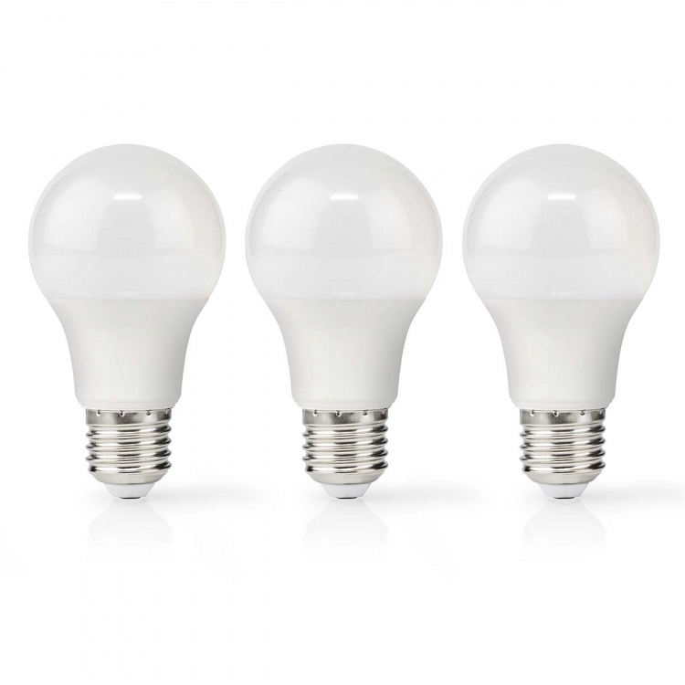 Nedis LED Bulb E27 | A60 | 11 W | 1055 lm | 2700 K | Warm White | Retro Style | Frosted | 3 pcs