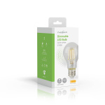 Nedis LED Filament Bulb E27 | A60 | 7 W | 806 lm | 2700 | Dimmable | Warm White | Retro Style | 1 pcs