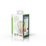 Nedis LED Filament Bulb E27 | G45 | 4.5 W | 470 lm | 2700 | Dimmable | Warm White | Retro Style | 1 pcs