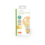 Nedis LED Filament Bulb E27 | A60 | 4.9 W | 470 lm | 2100 K | Dimmable | Extra Warm White | Retro Style | 1 pcs