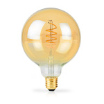 Nedis LED Filament Bulb E27 | G95 | 3.8 W | 250 lm | 2100 K | Dimmable | Extra Warm White | Retro Style | 1 pcs