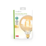 Nedis LED Filament Bulb E27 | G95 | 3.8 W | 250 lm | 2100 K | Dimmable | Extra Warm White | Retro Style | 1 pcs