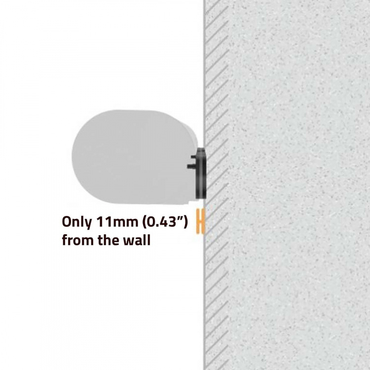 Nedis Soundbar Mount | Compatible with: Sonos® Arc™ | Wall | 10 kg | Fixed | ABS / Steel | Black