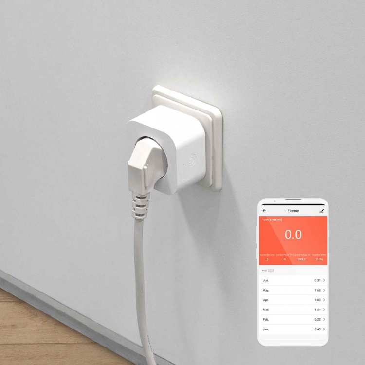 Nedis SmartLife Smart Plug | IP21 | Power meter | 3680 W | Type F (CEE 7/3) | 0 - 55 °C | Android™ / IOS | White | 1 pcs Nedis SmartLife Smart Plug | IP21 | Power meter | 3680 W | Type F (CEE 7/3) | 0 - 55 °C | Android™ / IOS | White | 1 pcs