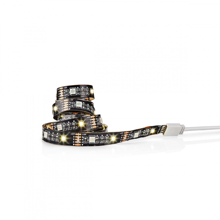 Nedis SmartLife LED Strip | RGB / Warm White | 2.00 m | IP20 | 2700 K | 380 lm | Android™ / IOS Nedis SmartLife LED Strip | RGB / Warm White | 2.00 m | IP20 | 2700 K | 380 lm | Android™ / IOS
