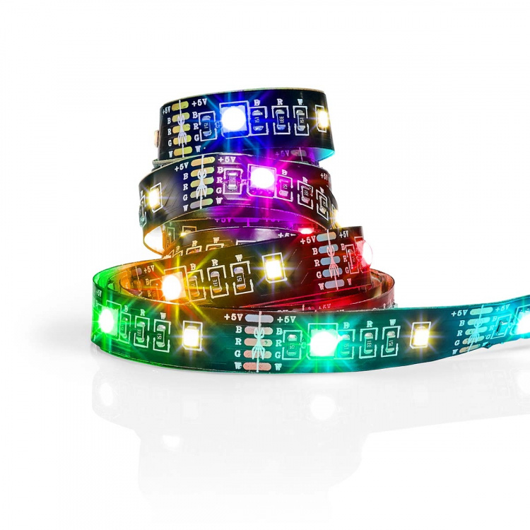 Nedis SmartLife LED Strip | RGB / Warm White | 2.00 m | IP20 | 2700 K | 380 lm | Android™ / IOS Nedis SmartLife LED Strip | RGB / Warm White | 2.00 m | IP20 | 2700 K | 380 lm | Android™ / IOS