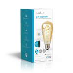 Nedis SmartLife LED Filament Bulb | E27 | 360 lm | 4.90 W | Warm to Cool White | 1800 - 6500 K | Glass | Android™ / IOS | ST64 | 1 pcs
