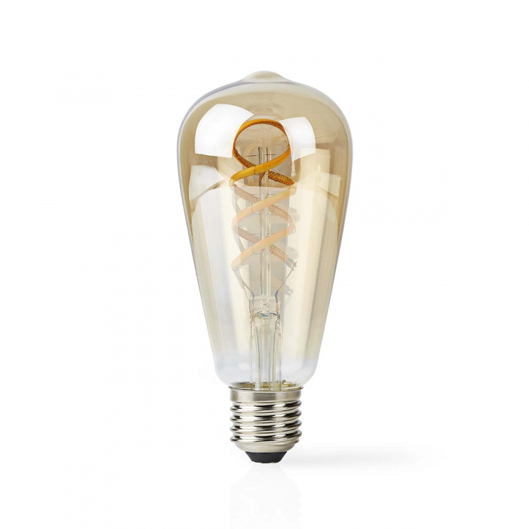 Nedis SmartLife LED Filament Bulb | E27 | 360 lm | 4.90 W | Warm to Cool White | 1800 - 6500 K | Glass | Android™ / IOS | ST64 | 1 pcs
