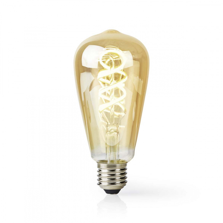 Nedis SmartLife LED Filament Bulb | E27 | 360 lm | 4.90 W | Warm to Cool White | 1800 - 6500 K | Glass | Android™ / IOS | ST64 | 1 pcs