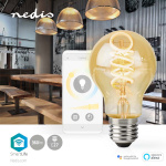 Nedis SmartLife LED Filament Bulb | E27 | 360 lm | 4.90 W | Warm to Cool White | 1800 - 6500 K | Glass | Android™ / IOS | Bulb | 1 pcs