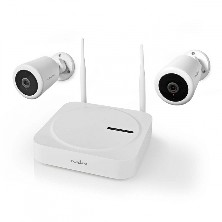 Nedis SmartLife Wireless Camera System | 2x Camera | Full HD 1080p | IP65 | Night vision | White