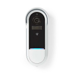 Nedis SmartLife Video Doorbell | Battery Powered / Transformer | Full HD 1080p | Cloud Storage (optional) / microSD (not included) | IP54 | With motion sensor | Night vision | White
