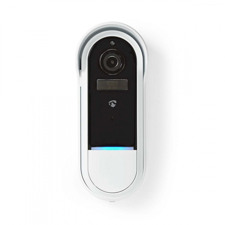 Nedis SmartLife Video Doorbell | Battery Powered / Transformer | Full HD 1080p | Cloud Storage (optional) / microSD (not included) | IP54 | With motion sensor | Night vision | White