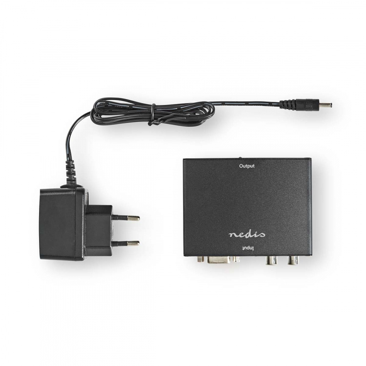 Nedis HDMI™ Converter | VGA Female / 2x RCA Male | 1x HDMI™ Output | 1-way | 1080p | 1.65 Gbps | Aluminium | Anthracite Nedis HDMI™ Converter | VGA Female / 2x RCA Male | 1x HDMI™ Output | 1-way | 1080p | 1.65 Gbps | Aluminium | Anthracite