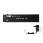 Nedis HDMI™ Splitter | 16 port(s) | USB-A Female / 16x HDMI™ Output | 4K@60Hz | 18 Gbps | Metal | Anthracite Nedis HDMI™ Splitter | 16 port(s) | USB-A Female / 16x HDMI™ Output | 4K@60Hz | 18 Gbps | Metal | Anthracite
