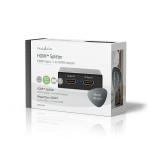 Nedis HDMI™ Splitter | 2 port(s) | 2x HDMI™ Output | 4K@60Hz | 18 Gbps | Metal | Anthracite Nedis HDMI™ Splitter | 2 port(s) | 2x HDMI™ Output | 4K@60Hz | 18 Gbps | Metal | Anthracite