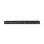 Nedis HDMI™ Splitter | 8 port(s) | 8x HDMI™ Output | 4K@60Hz | 18 Gbps | Metal | Anthracite Nedis HDMI™ Splitter | 8 port(s) | 8x HDMI™ Output | 4K@60Hz | 18 Gbps | Metal | Anthracite