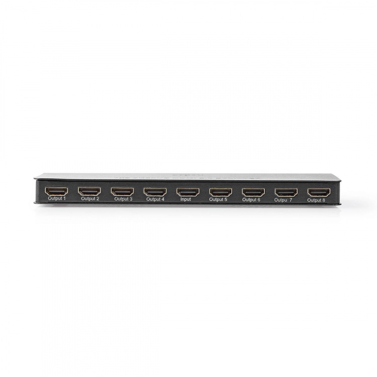 Nedis HDMI™ Splitter | 8 port(s) | 8x HDMI™ Output | 4K@60Hz | 18 Gbps | Metal | Anthracite Nedis HDMI™ Splitter | 8 port(s) | 8x HDMI™ Output | 4K@60Hz | 18 Gbps | Metal | Anthracite