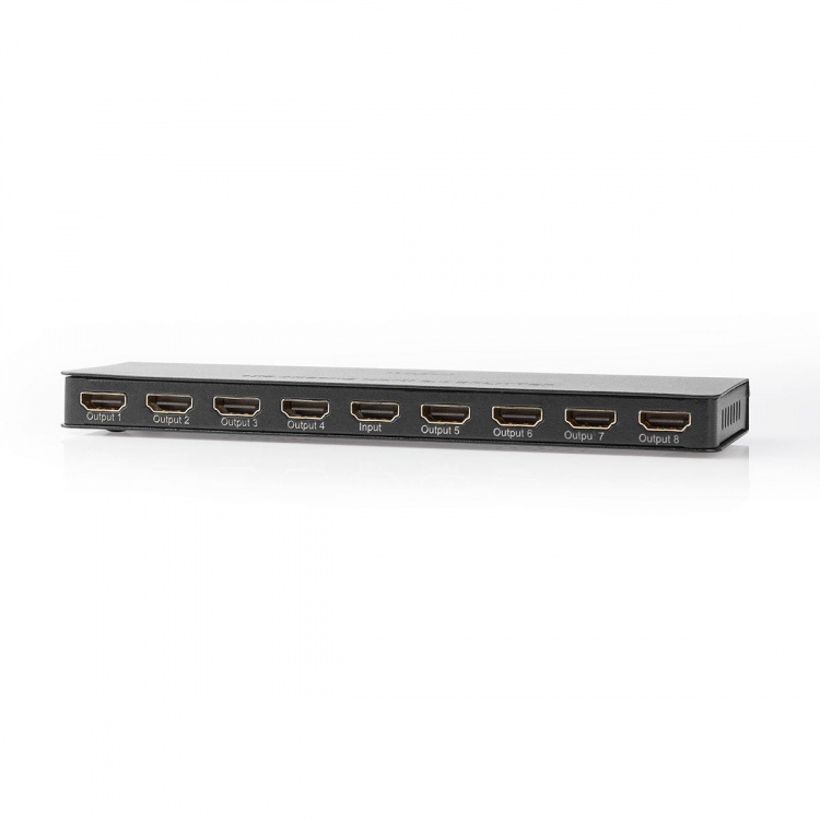 Nedis HDMI™ Splitter | 8 port(s) | 8x HDMI™ Output | 4K@60Hz | 18 Gbps | Metal | Anthracite Nedis HDMI™ Splitter | 8 port(s) | 8x HDMI™ Output | 4K@60Hz | 18 Gbps | Metal | Anthracite