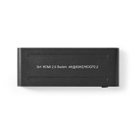 Nedis HDMI™ Switch | 3 port(s) | 3x HDMI™ Input | 1x HDMI™ Output | 4K@60Hz | 18 Gbps | Remote controlled | Metal | Anthracite
