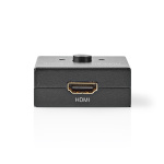 Nedis HDMI™ Switch | 3 port(s) | 1x HDMI™ Input / 2x HDMI™ Input | 1x HDMI™ Output / 2x HDMI™ Output | 4K@60Hz | 6 Gbps | Metal | Anthracite