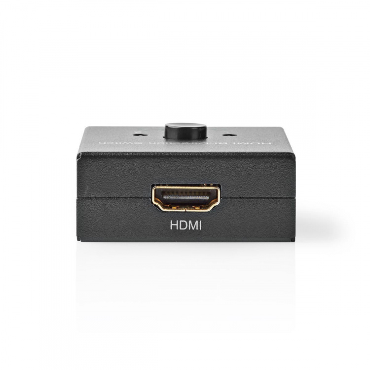 Nedis HDMI™ Switch | 3 port(s) | 1x HDMI™ Input / 2x HDMI™ Input | 1x HDMI™ Output / 2x HDMI™ Output | 4K@60Hz | 6 Gbps | Metal | Anthracite